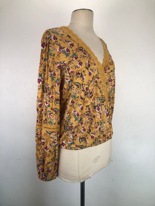 Blusa Amarillo de Flores Belle du Jour