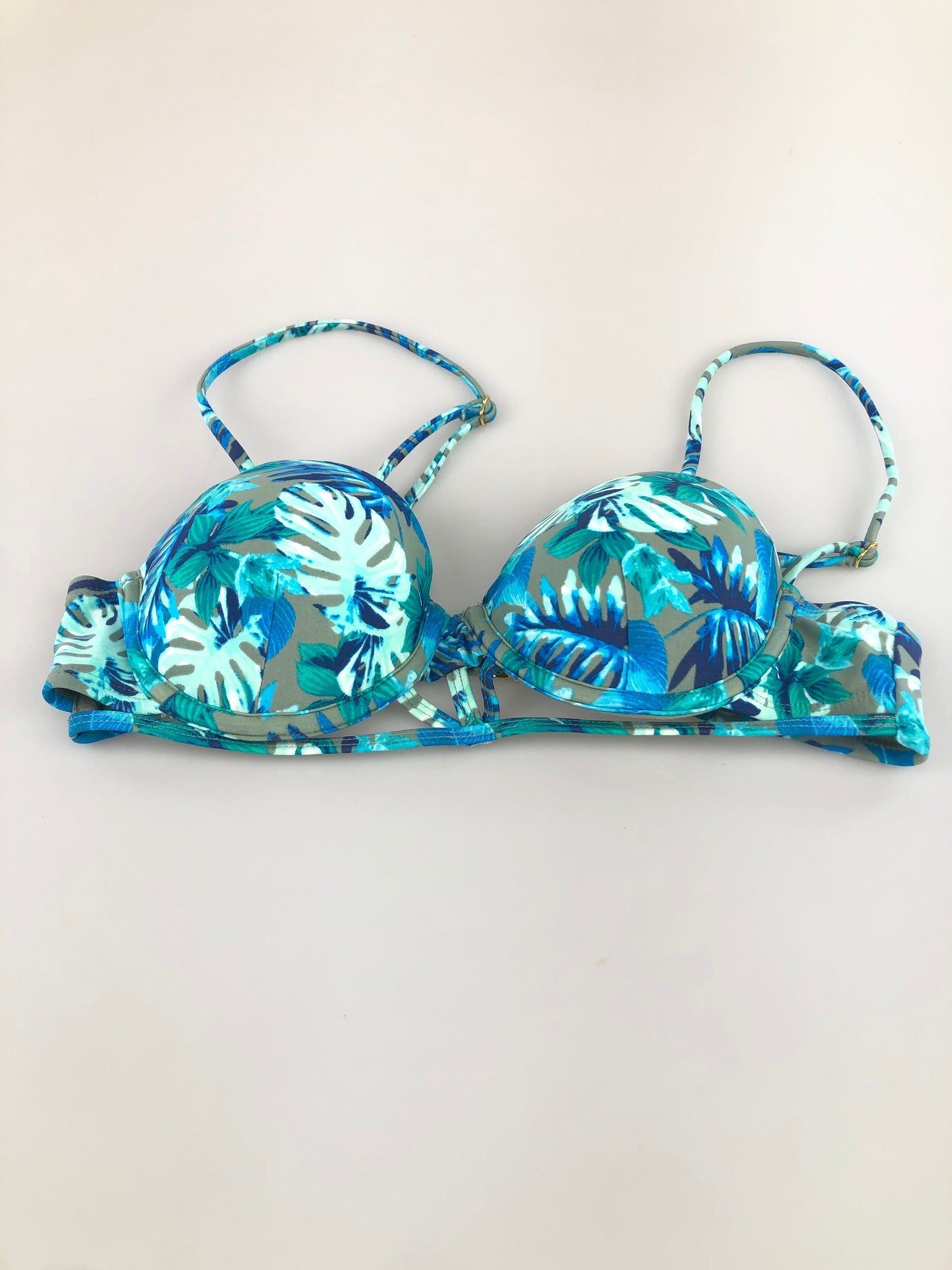 Blusita Traje de Baño Verde de Flores Island Soul