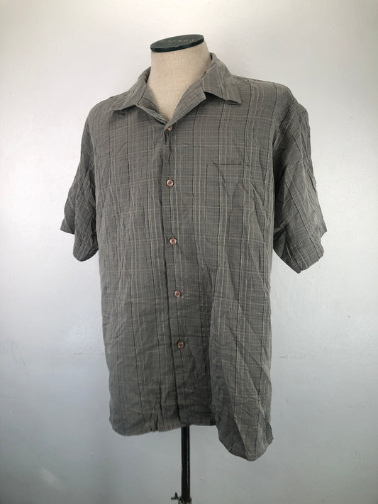 Camisa Gris De Cuadro Damante
