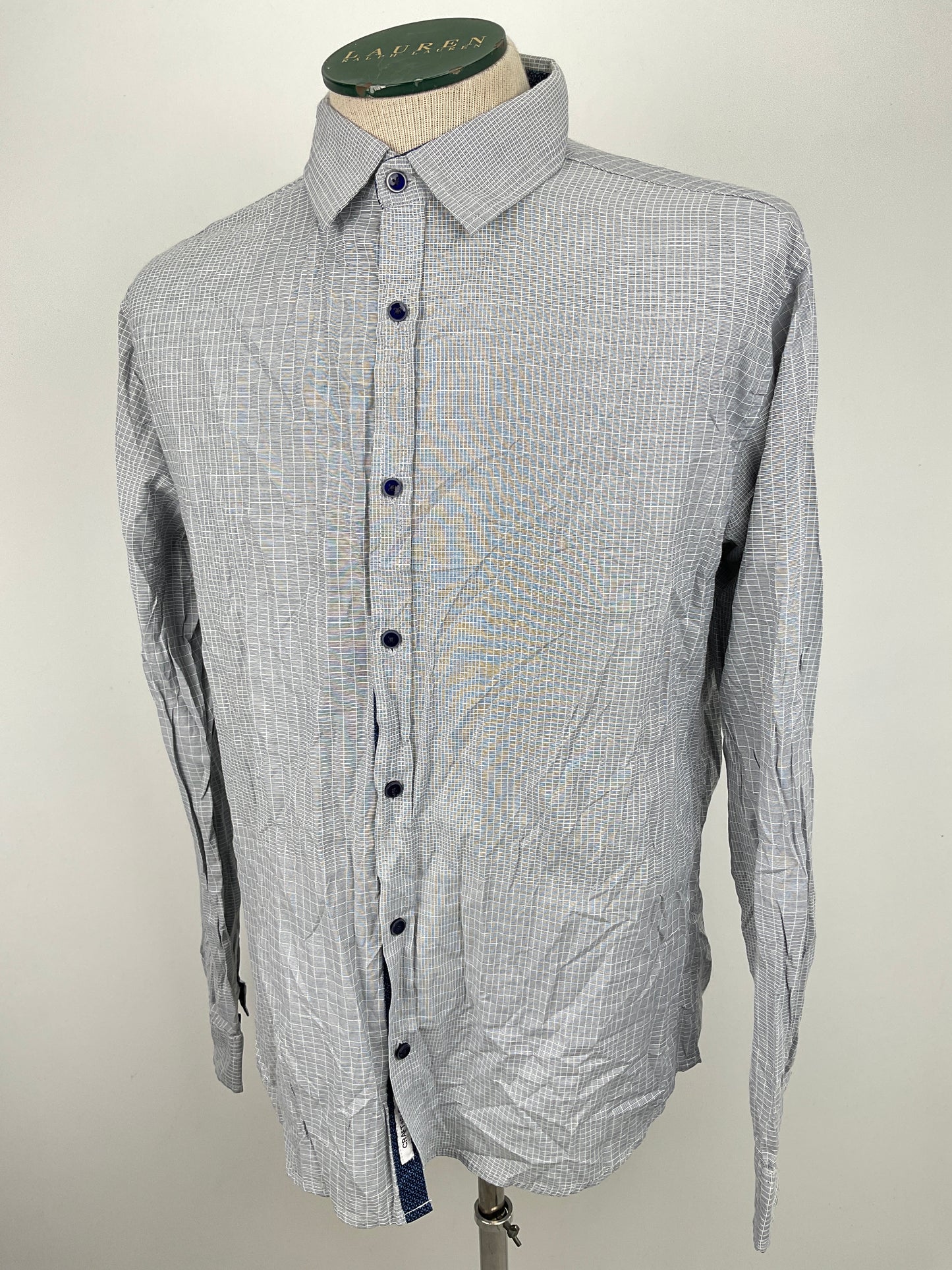 Camisa Gris de Cuadro Craft Flow
