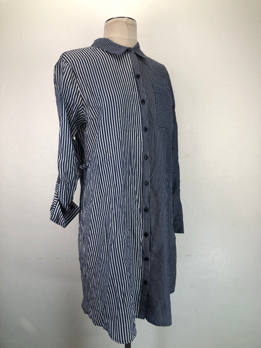 Camisa Azul marino de Rayas Loue Notes