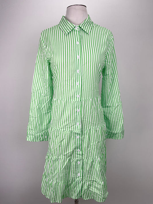 Vestido Camisero Verde de Rayas Variangis