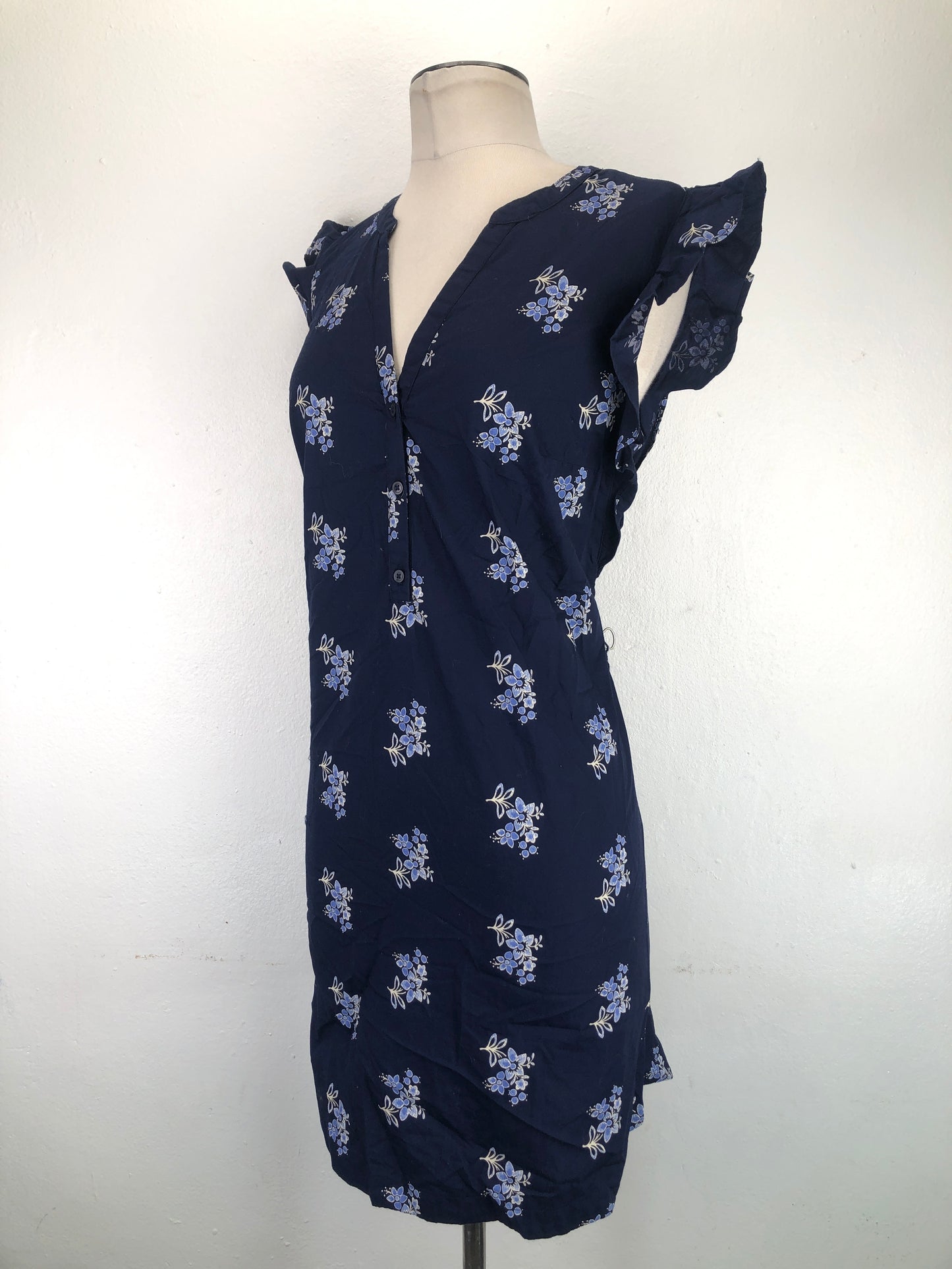 Vestido Azul marino Floral Old Navy