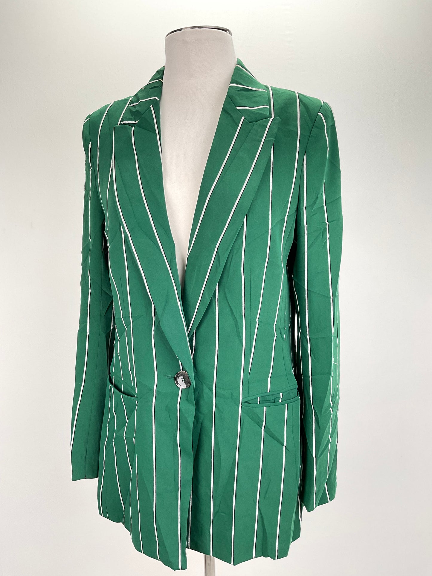 Chaqueta Verde de Rayas HM