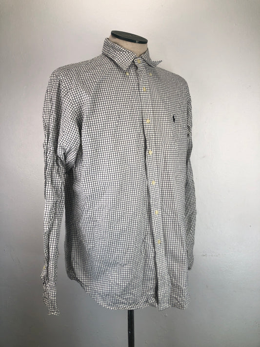 Camisa Blanco De Cuadro Ralpha Lauren