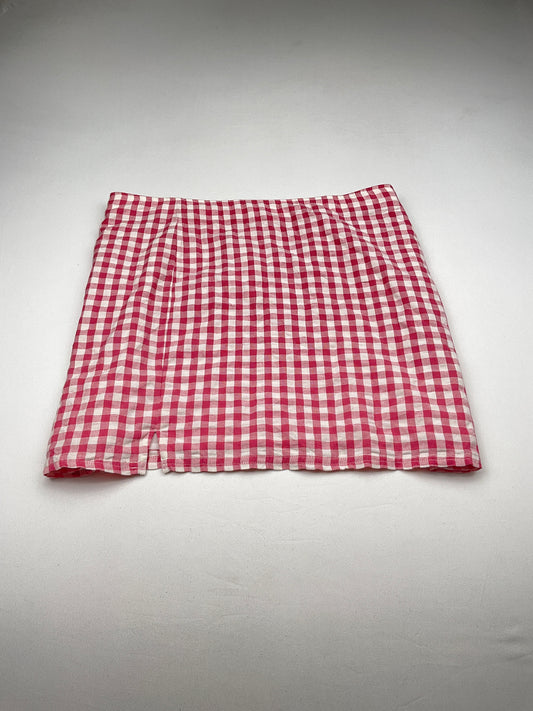 Falda Rosado De Cuadro American Eagle