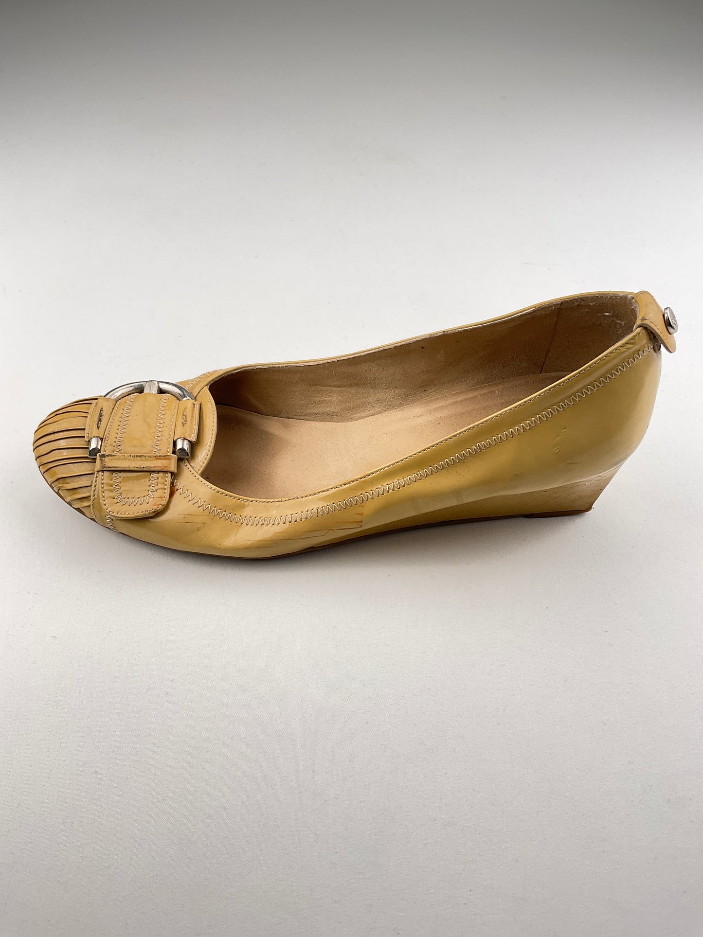 Zapatos Crema Plataforma Variangis