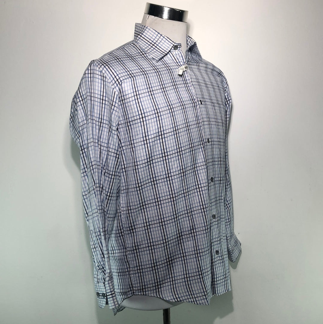 Camisa Blanco de Cuadro Ex-Club