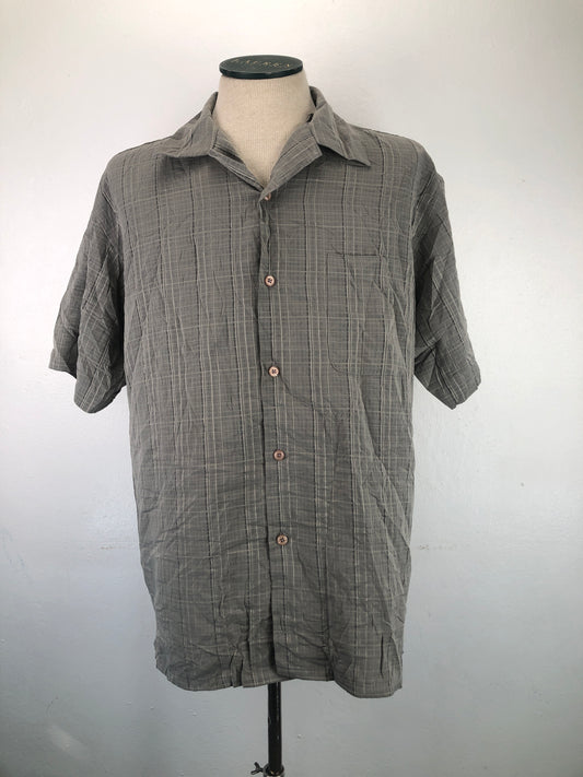 Camisa Gris De Cuadro Damante