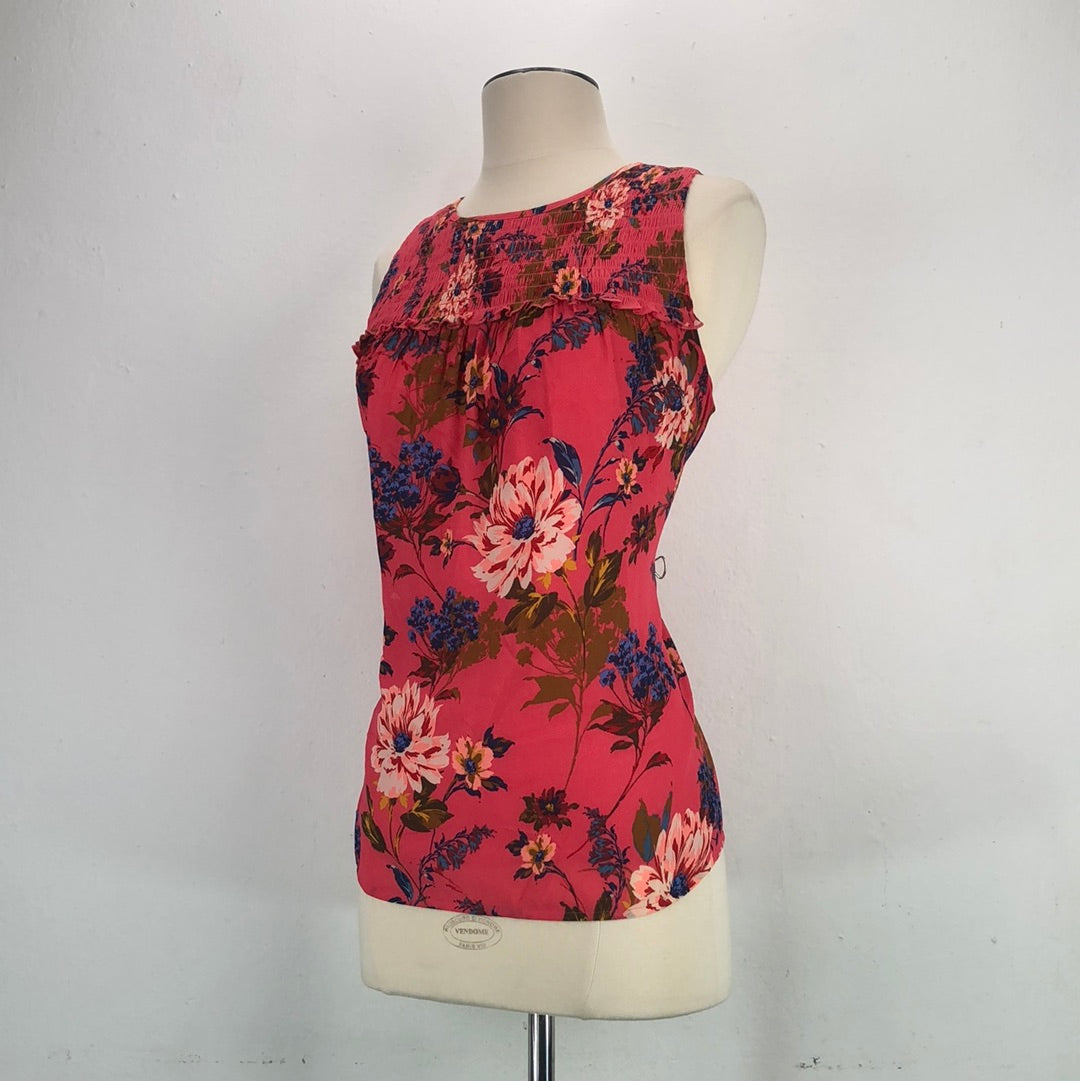 Blusa Rosada con Flores Loft
