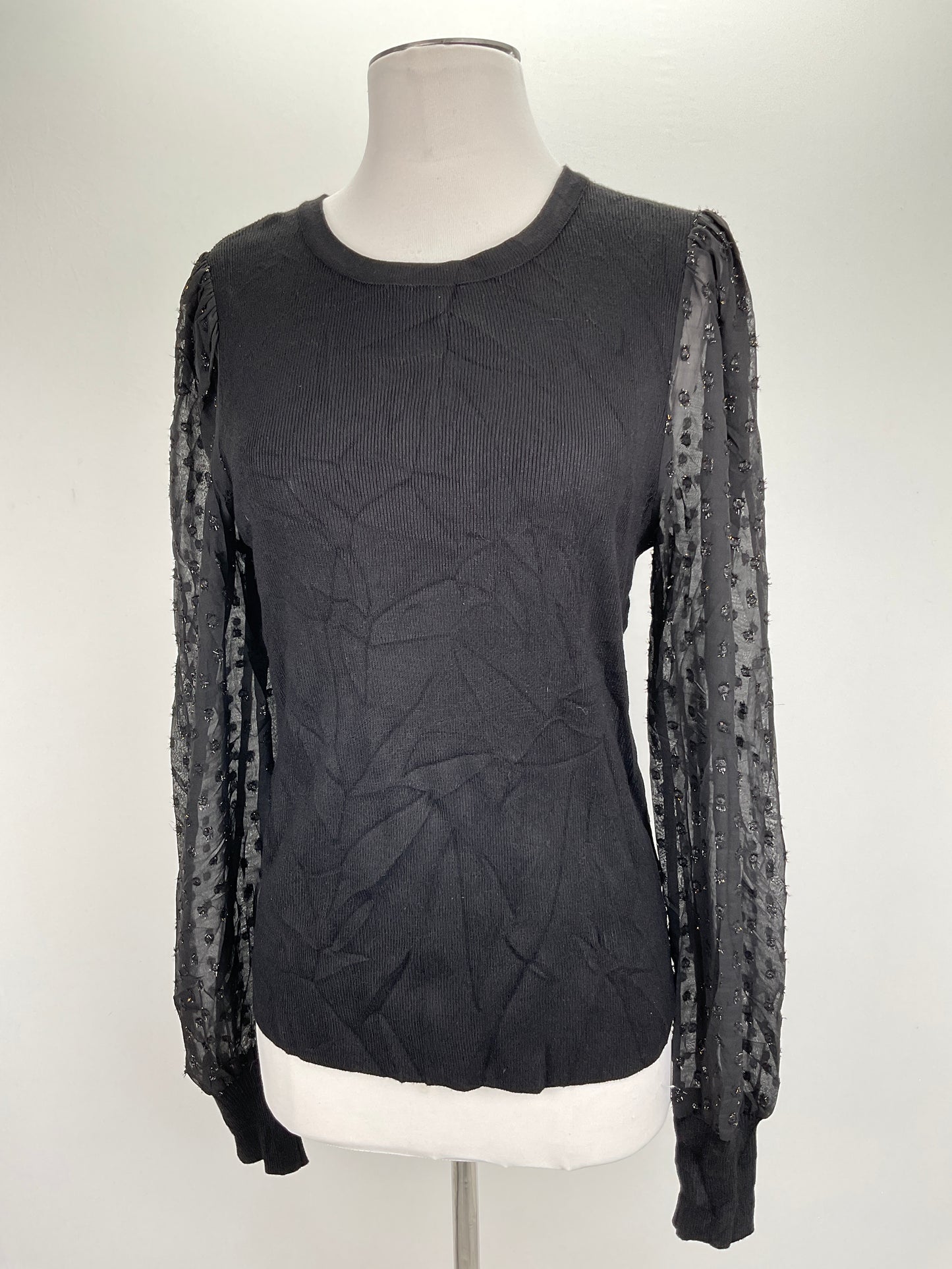 Blusa Negro Floral Carmen