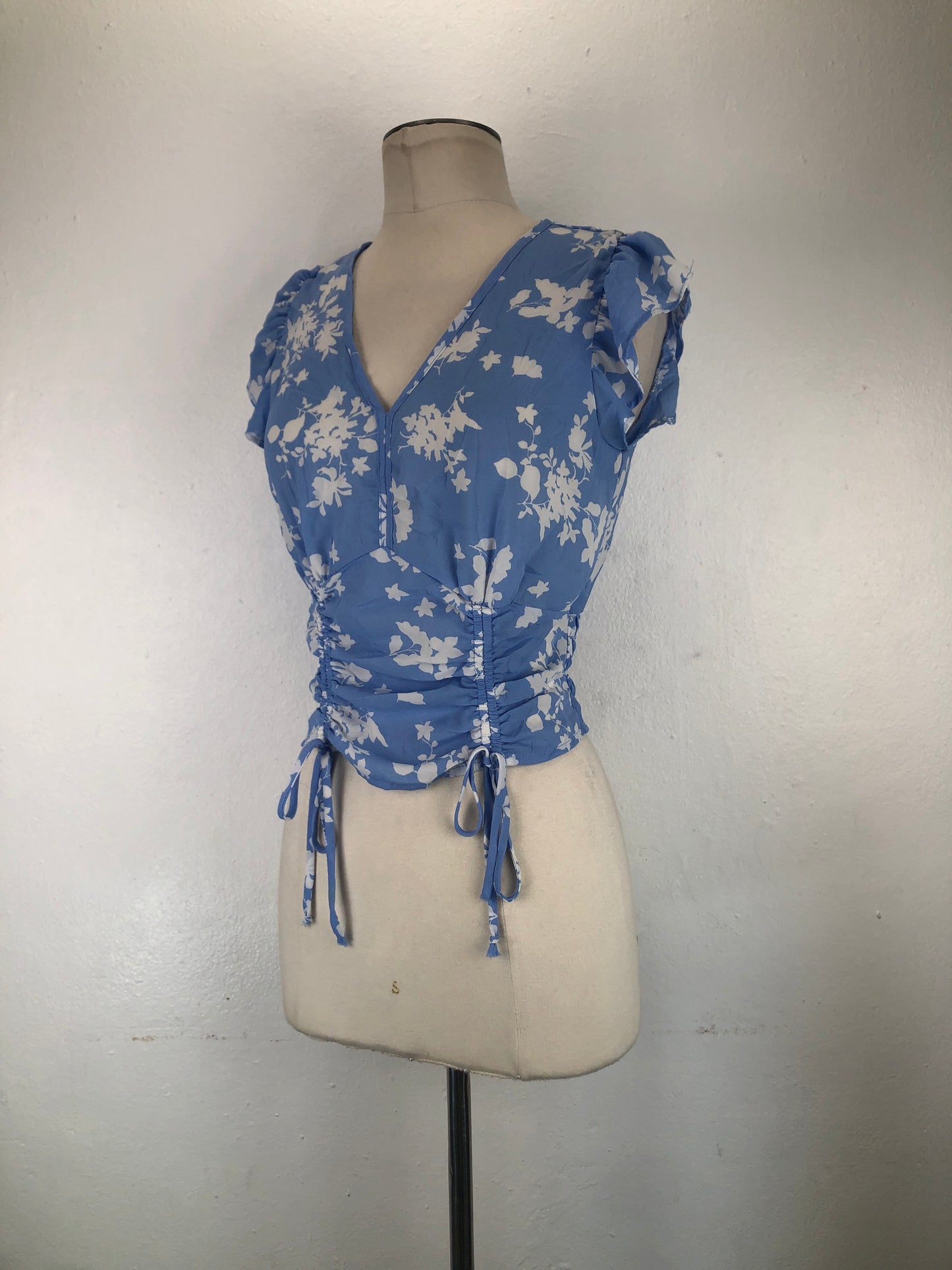Blusa Azul claro Floral Sienna Sky