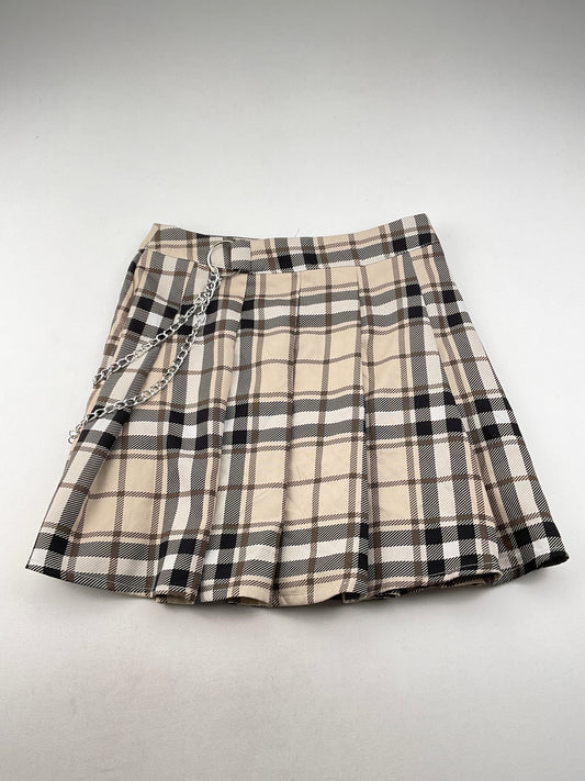 Falda Crema de Cuadro Variangis