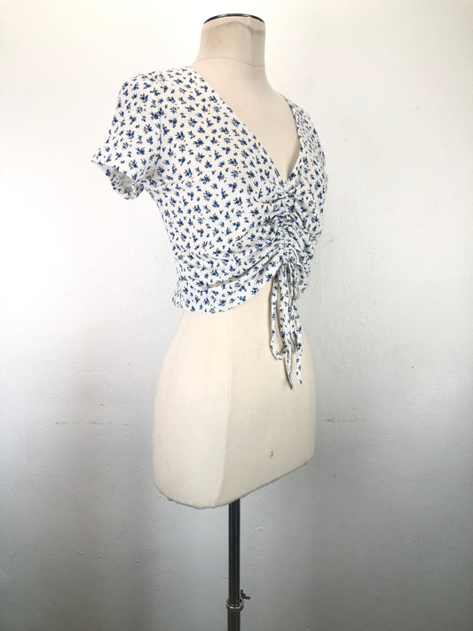 Blusa Blanco Floral Shein