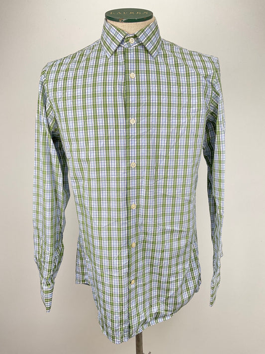 Camisa Verde de Cuadro Banana Republic