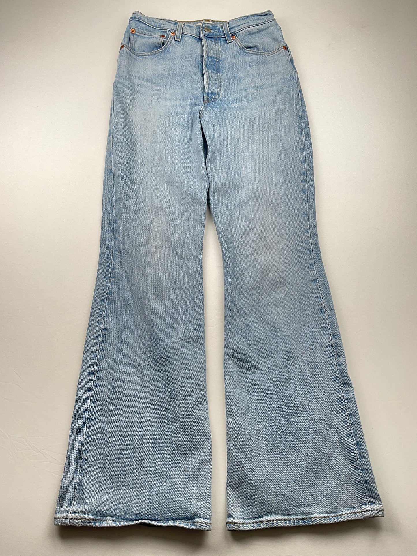 Pantalón Mon Jeans Azul Claro Ribcage Flare
