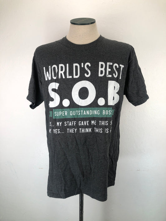 Camiseta Gris World's Best