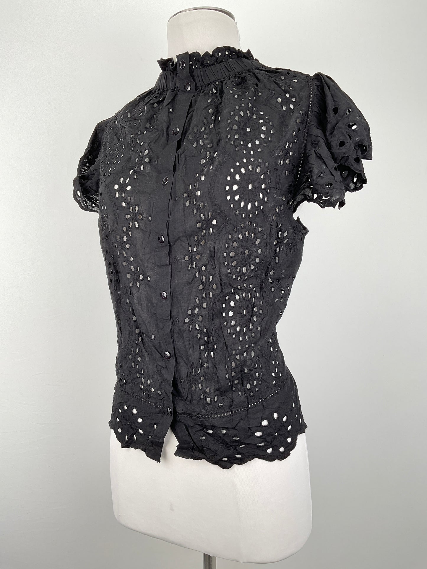 Blusa Negro Floral Variangis