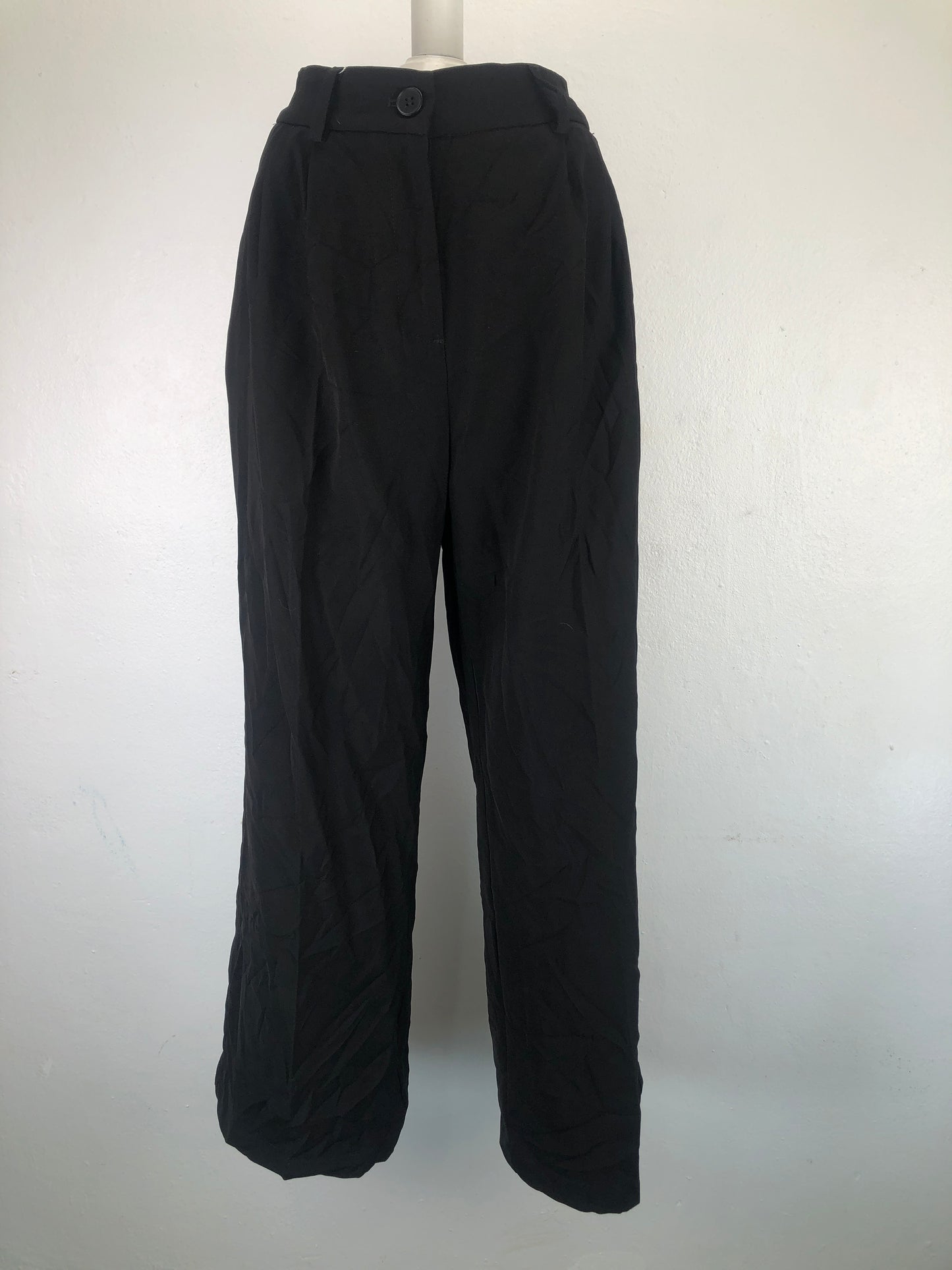 Pantalon de Vestir Negro Palazzo Funyyzo