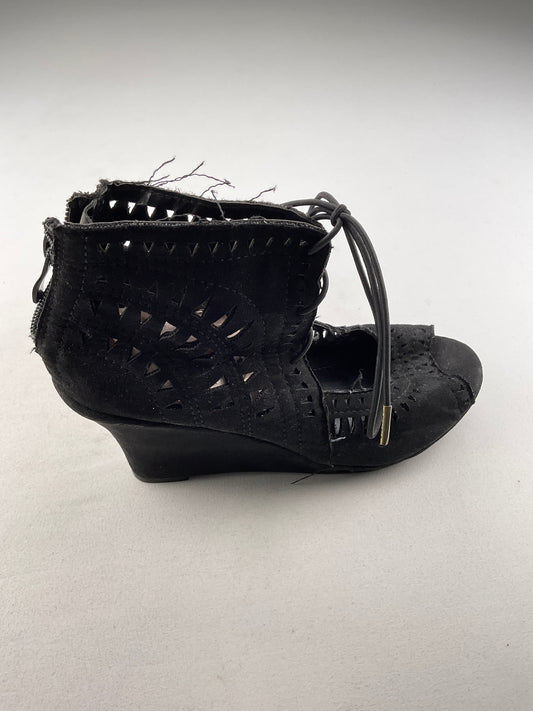 Zapatilla Negro Plataforma Top Moda