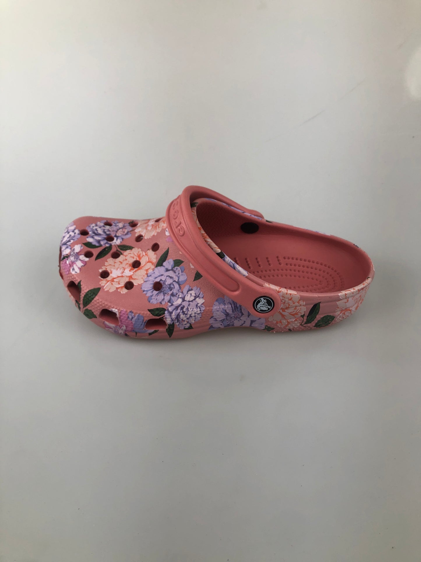 Sandalia Nude Floral Crocs