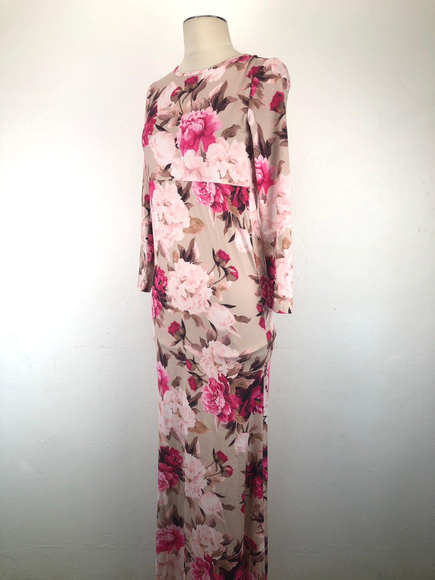 Vestido Crema de Floral Variangis