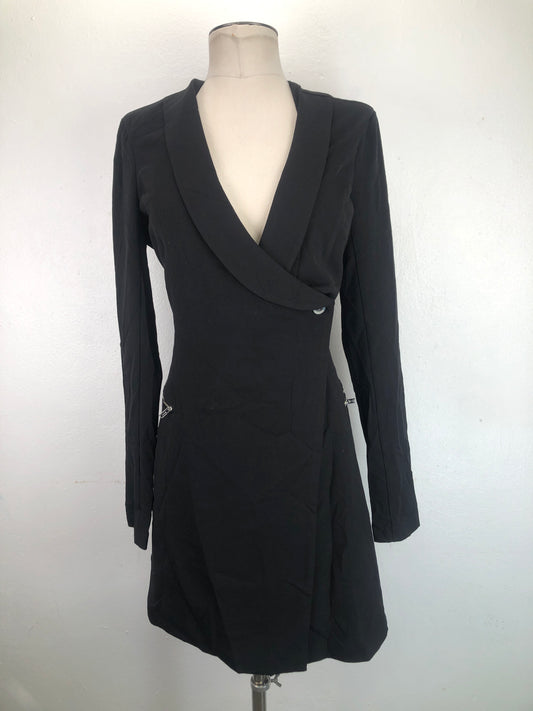 Vestido Tipo Blazer Negro Materia Girl