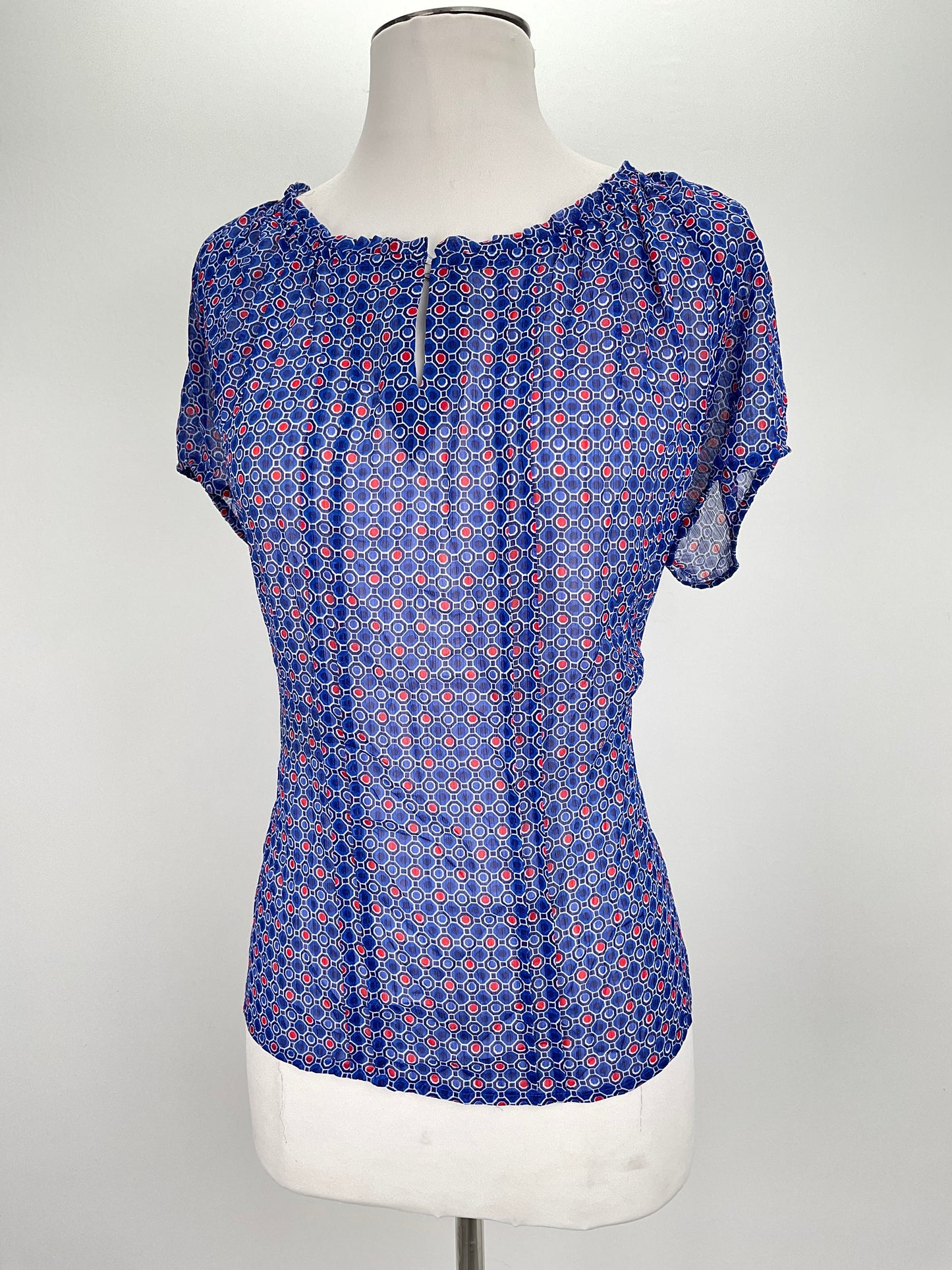 Blusa Azul de Lunares New Directions