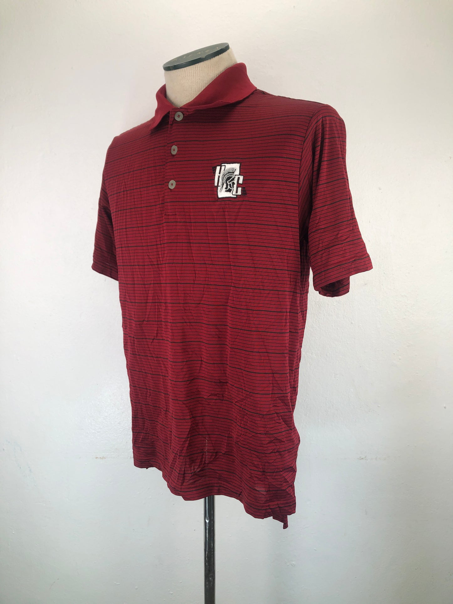 Camiseta Rojo vino de Rayas Adidas
