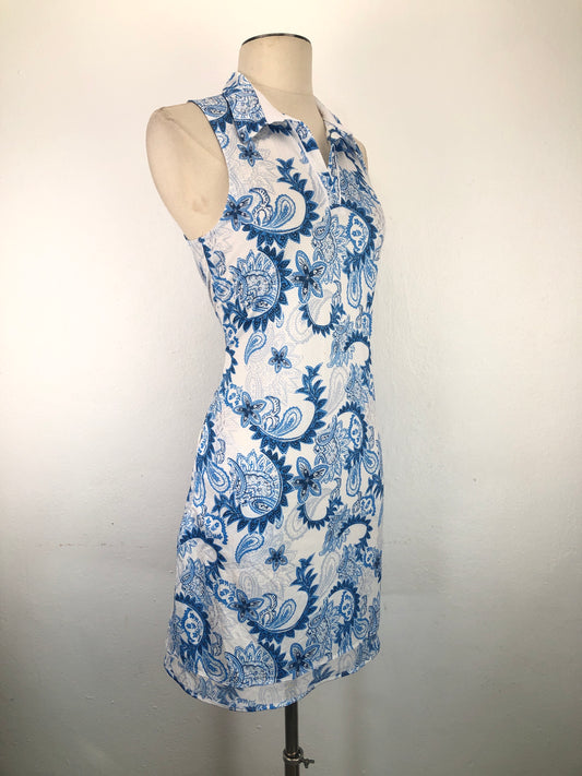 Vestido Blanco de Flores Gottex