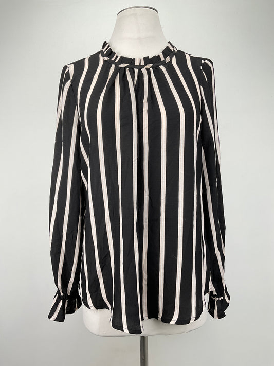 Blusa Negro de Rayas Adrianna Papell