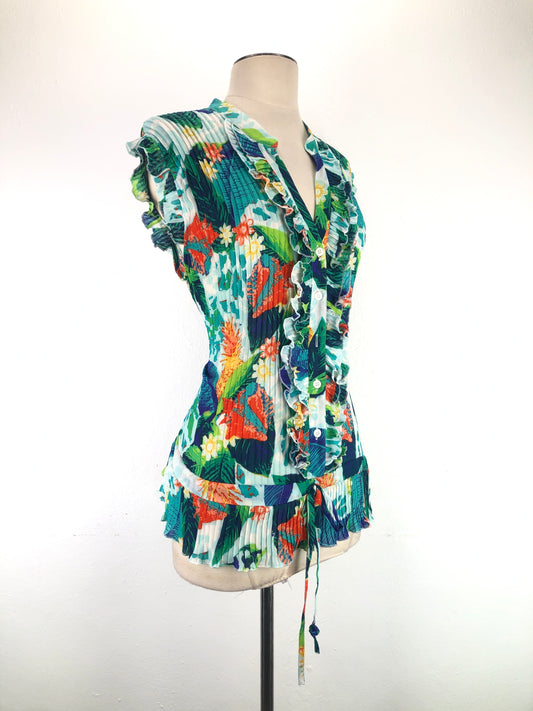 Blusa Multicolor de Flores ny Collection