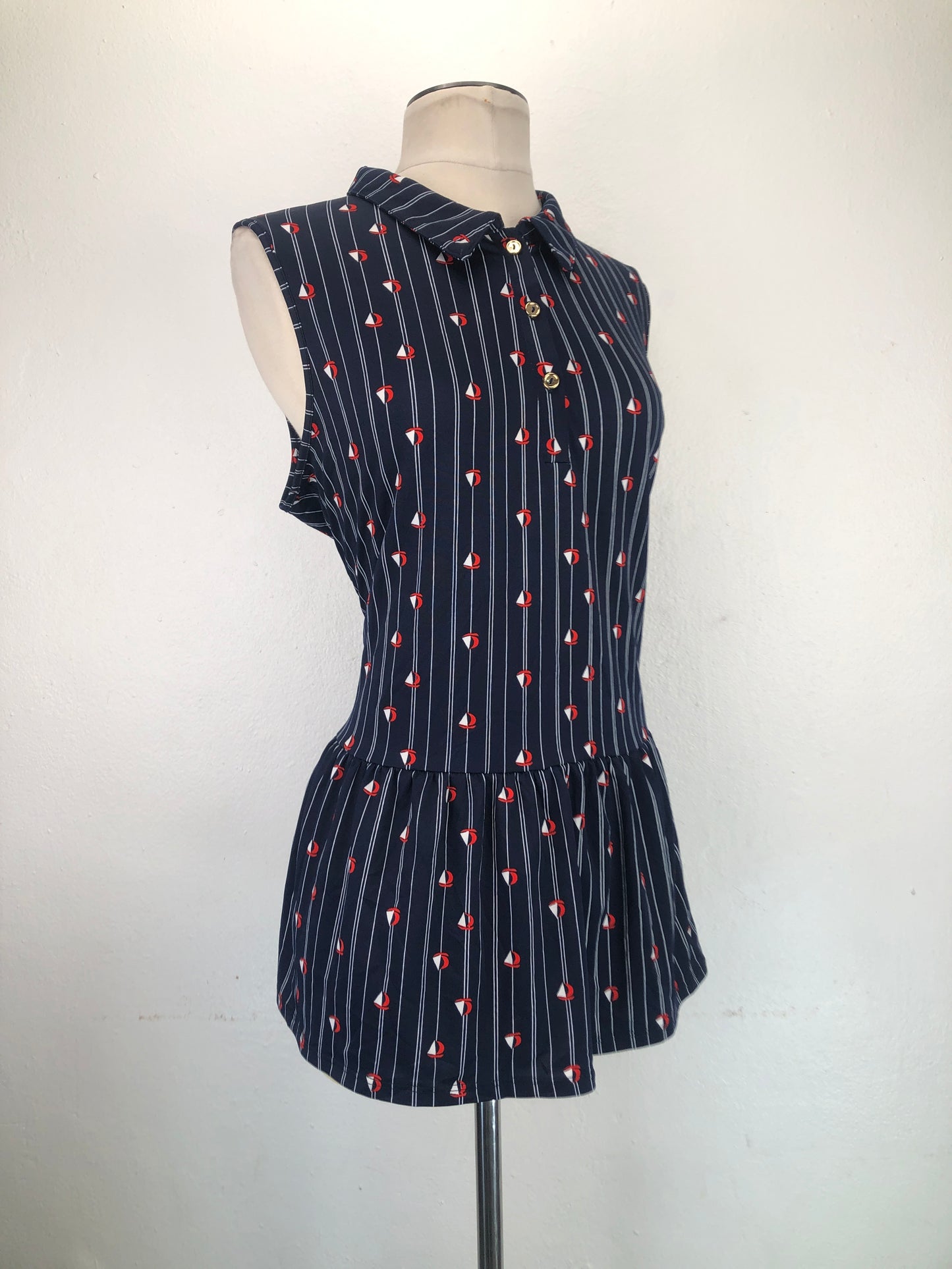 Blusa Azul oscuro de Rayas Per Seption Concept