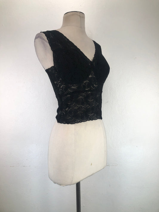 Blusa Negro Floral My Tien