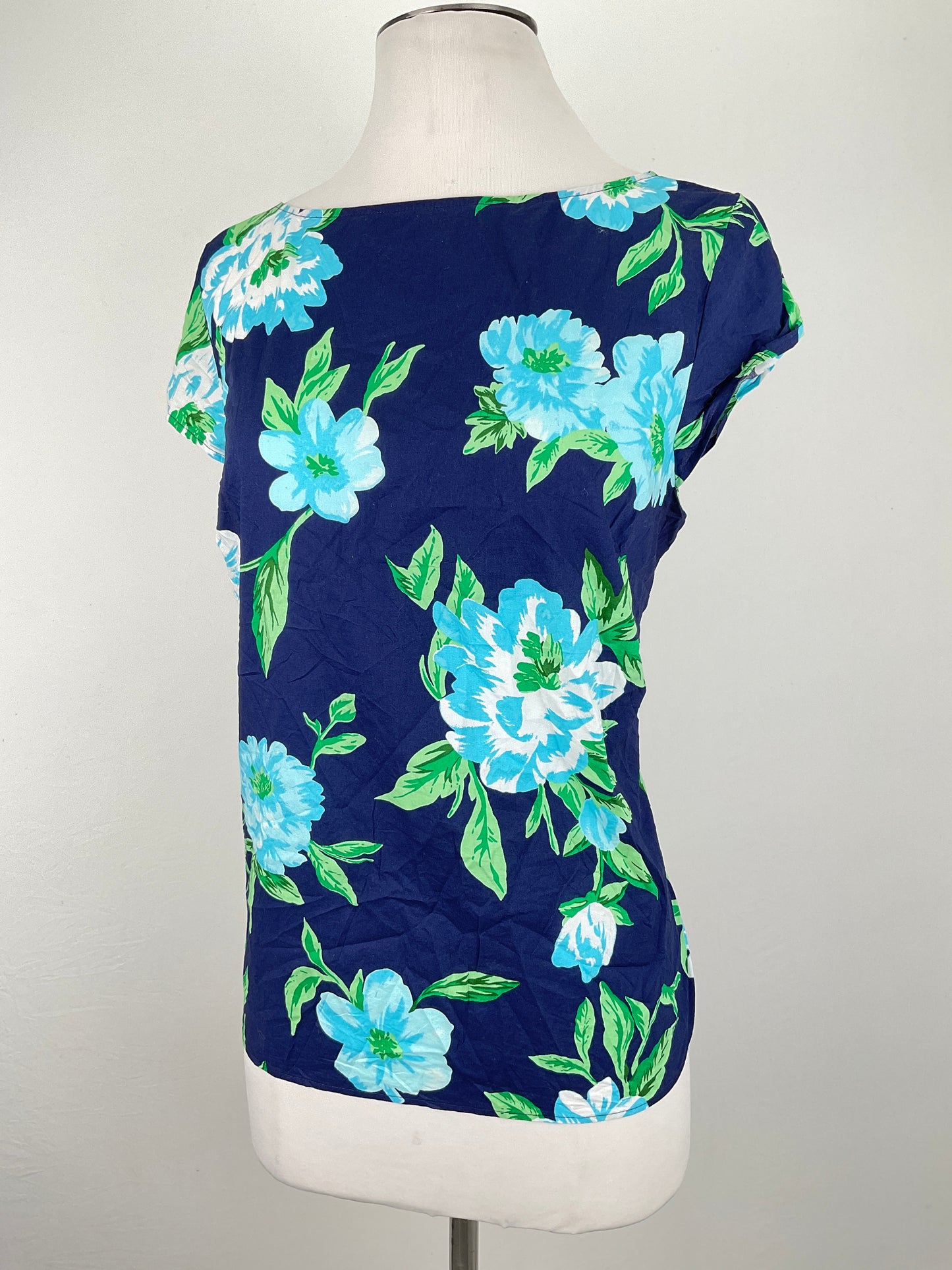 Blusa Azul marino Floral Talbots