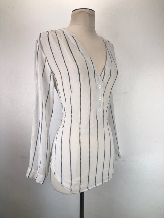 Blusa Blanco de Rayas Variangis