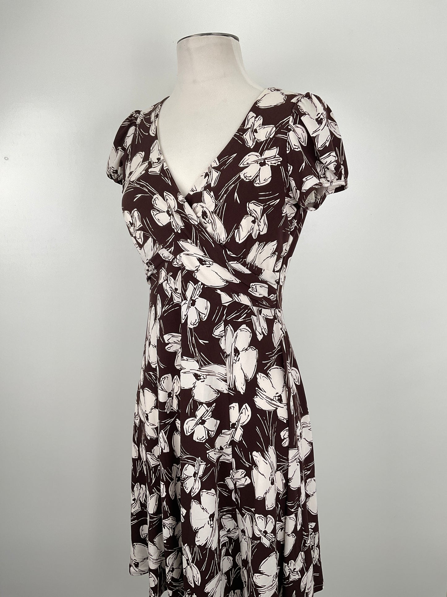 Vestido Marrón Floral American