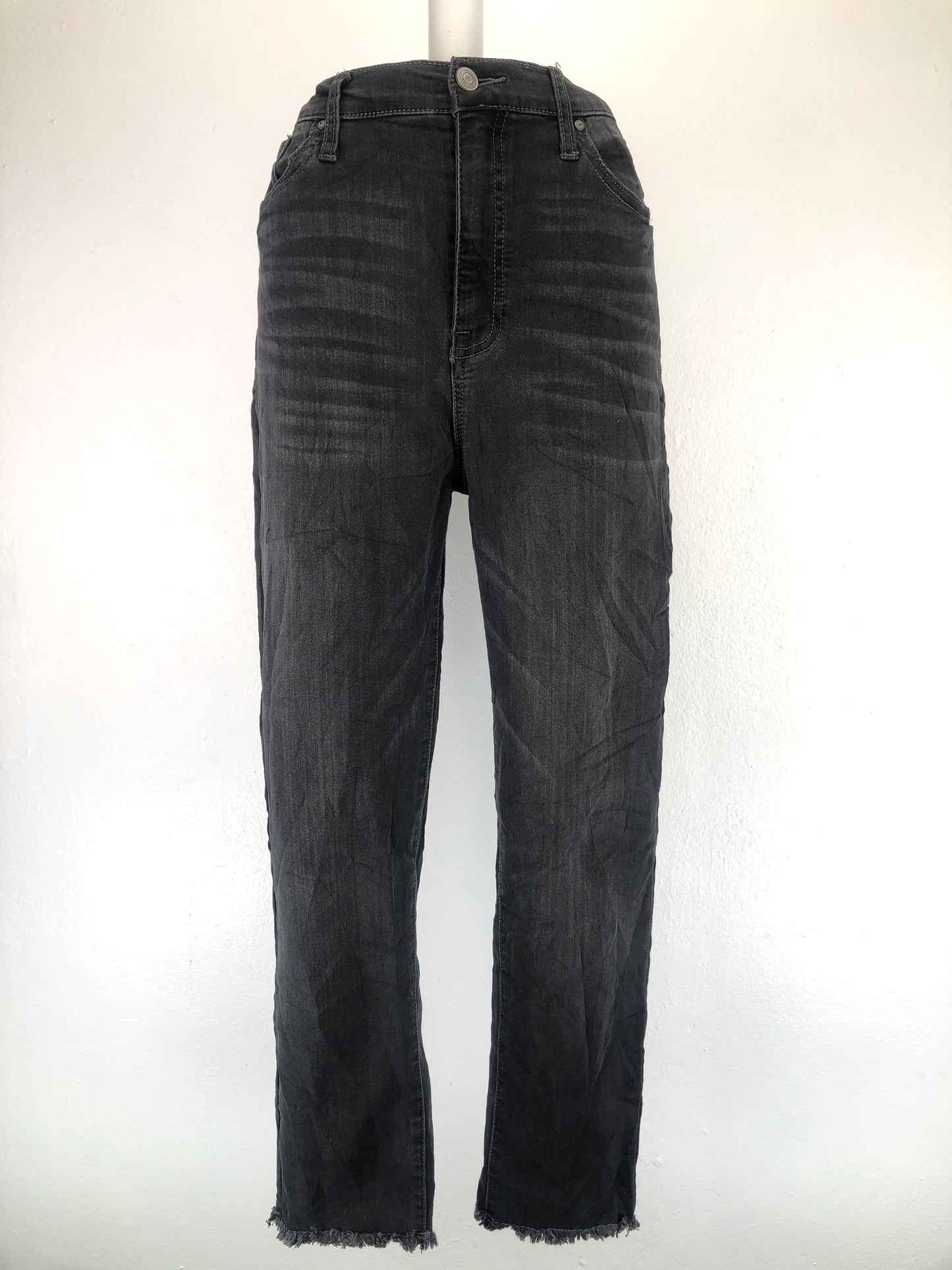 Pantalon Negro Jeans High Rise