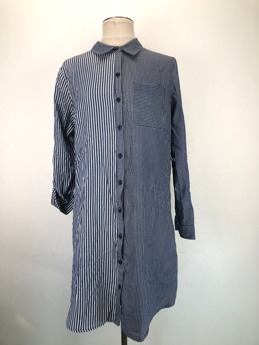 Camisa Azul marino de Rayas Loue Notes