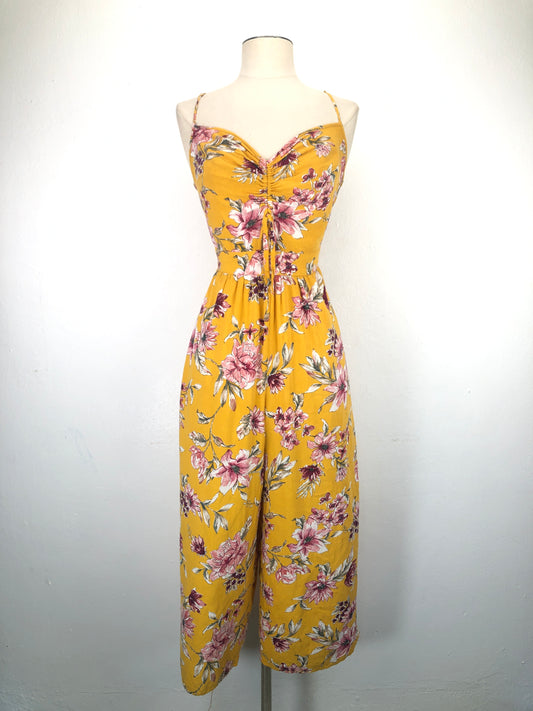 Enterizo Amarrillo De Flores Xhilaration