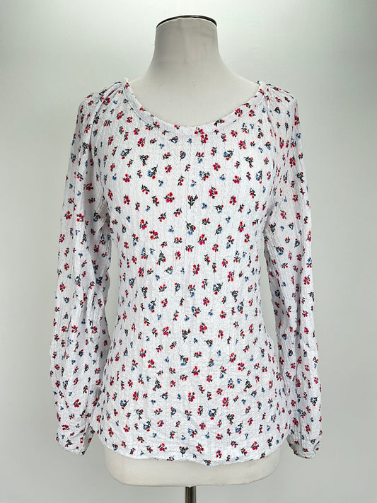 Blusa Blanco Floral Loft