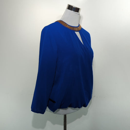 Blusa Azul Moa Moa
