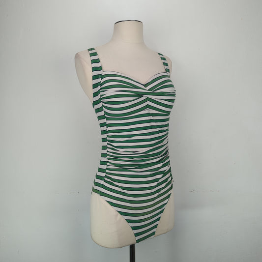 Traje de Baño Verde rayada Niptuck Swim