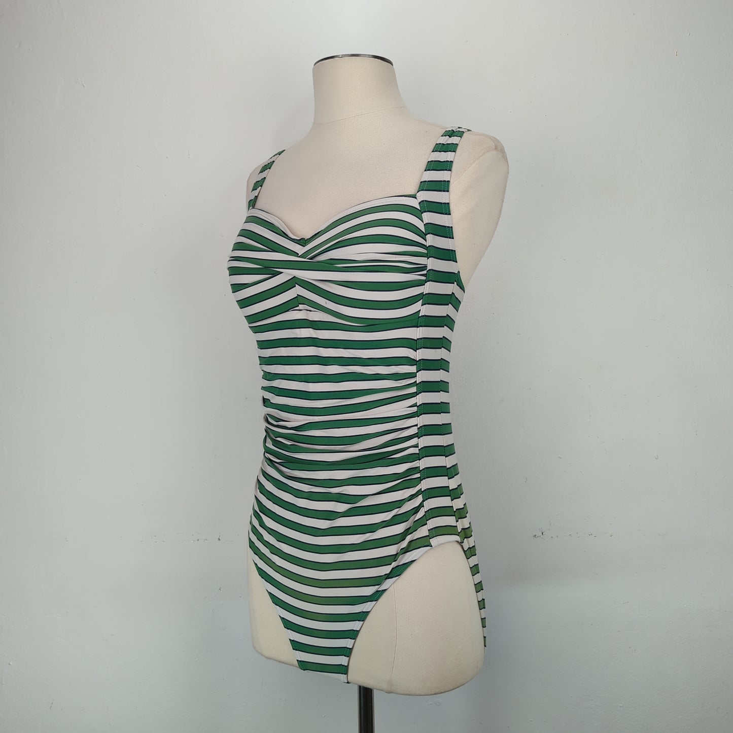 Traje de Baño Verde rayada Niptuck Swim