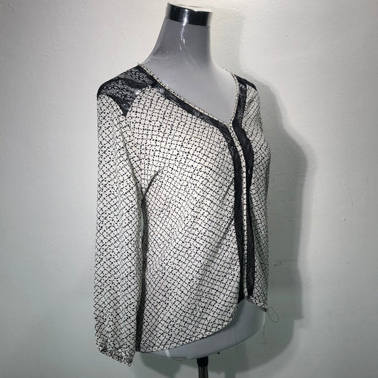 Blusa Blanco de Lunares Plelone