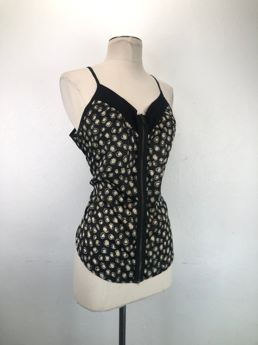 Blusa Negro de Lunares Poetry