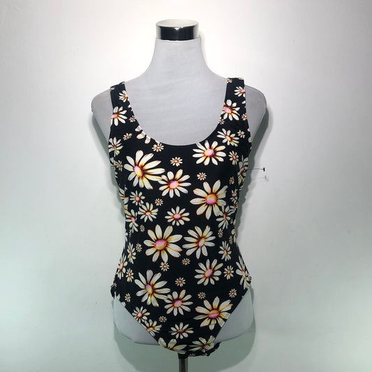 Traje de Baño Negro de Flores Xhilaration