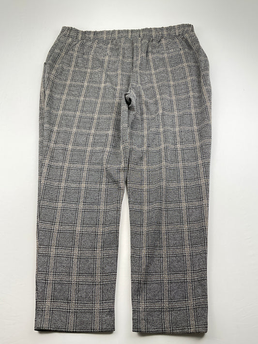 Pantalon de Vestir Gris de Cuadro Nine West