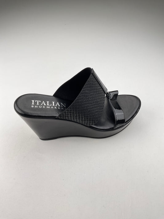 Zapatilla Negro Plataforma Italian