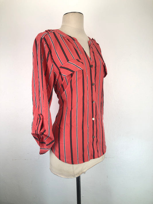 Blusa Rosado de Rayas Adrienne Vittadini